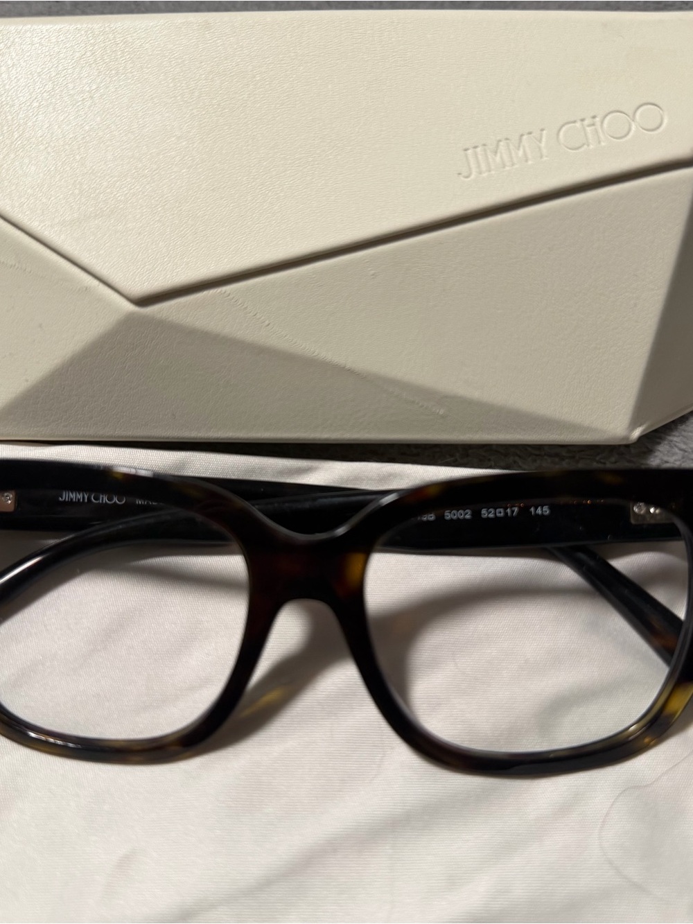 Jimmy Choo Tortoiseshell Square Optical Glasses